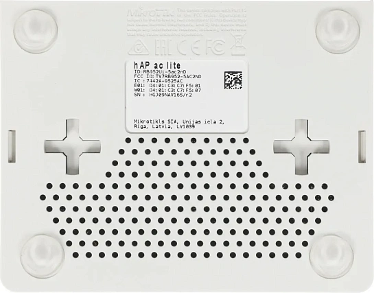 Маршрутизатор MikroTik RB952Ui-5ac2nD беспроводной hAP ac Lite 2.4+5 ГГц