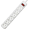 Сетевой фильтр PROGIX PG644 6р/10м/3,5кВТ/16А заземление, белый, ПВС 3х1.5