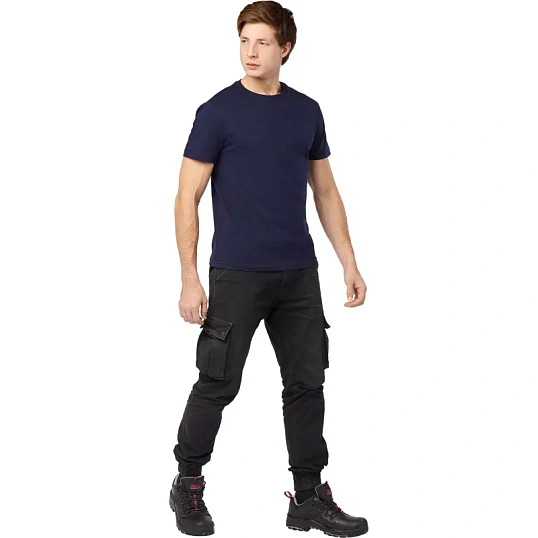 Футболка (160 г.) с кор.рукавом т син.(ХХХХL)