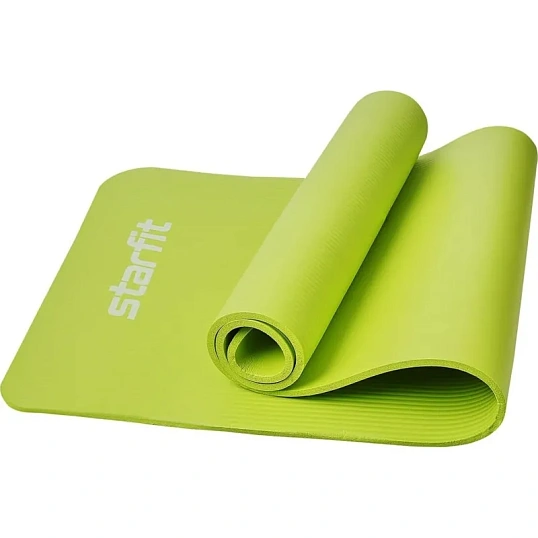 Коврик для йоги  STARFIT FM-301 NBR, 1,0 см, 183x61см,лаймовый, ЦБ-00002281