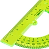 Транспортир 8см,   180градусов NEON Cristal  цвет ассорти ТР-01