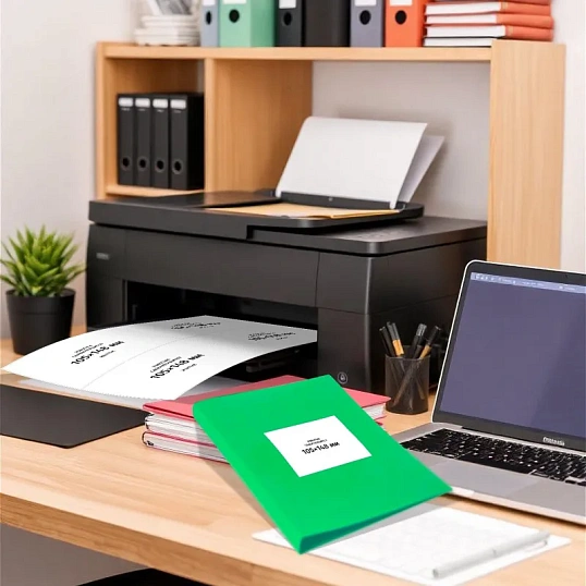 Этикетки самоклеящиеся 105х148мм 4 шт/л А4 п/глян (100л/уп)