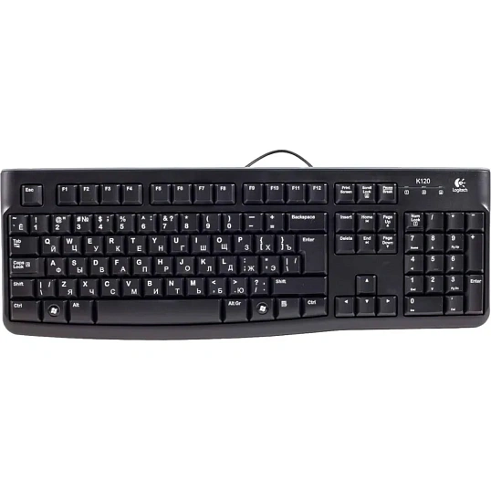 Набор клавиатура+мышь Logitech MK120, Black, ориг РУС грав (920-002561)
