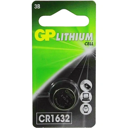 Батарейка GP CR1632 литий, 3В (1 шт) CR1632ERA-2CPU1