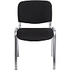 Стул FA_EChair Rio (ИЗО) хром, ткань чёрная С-11/ТК-1