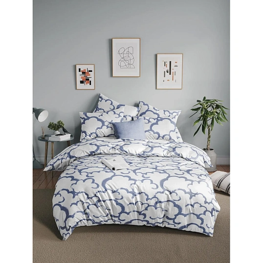 Постельное белье 2сп Макси Бязь (нав.50х70-2шт),Коттон клауд