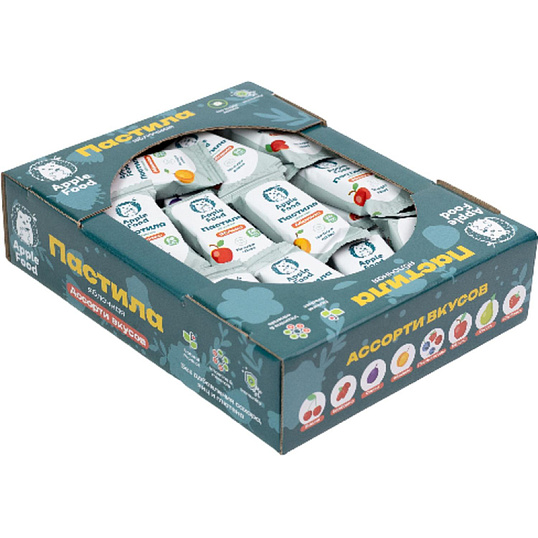 Пастила Apple Food асс. слив_барб_груш_абрик_клуб_л.яг_виш_ябл, ТВ-кор,700г