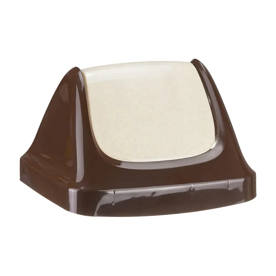 Ведро мусорное 25л пластиковое,подвижная крышка СВИНГ,бежевый мрамор М 2463