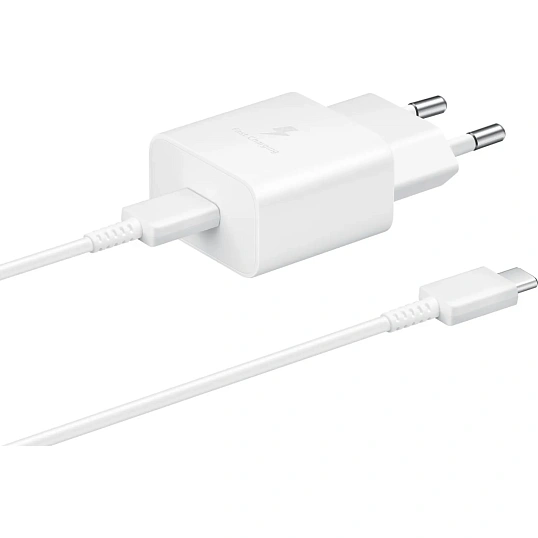 Зарядное устройство сетевое SAMSUNG EP-T1510XWEGRU (USB-C, 15Вт, бел)