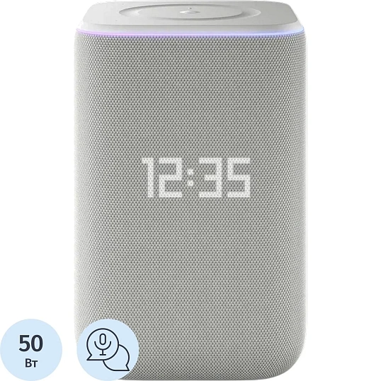 Умная колонка Яндекс Станция 3 с Алисой, Zigbee, серый (YNDX-00060GRY)