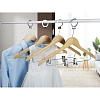 Вешалка-плечики WW_Комус Мебель LH078 дер,плоск,мет.клип,антив,р50-52 нат
