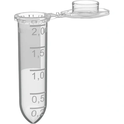 Пробирка микроцентриф. круглод. 2,0мл, 500шт/уп Перинт ПМ2К-13-40-ПП ГУ