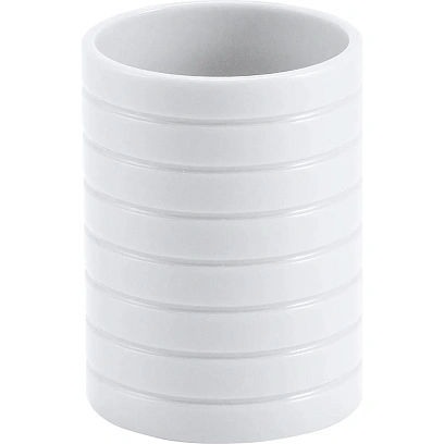 Стакан для ванной Trento белый, пластик