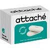 Ластик овальный Attache, 57x25x11, термопласт.каучук, белый