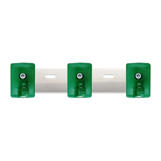 Держатель настенный HACCPER Control Point для 3 предмет нерж сталь зеленый