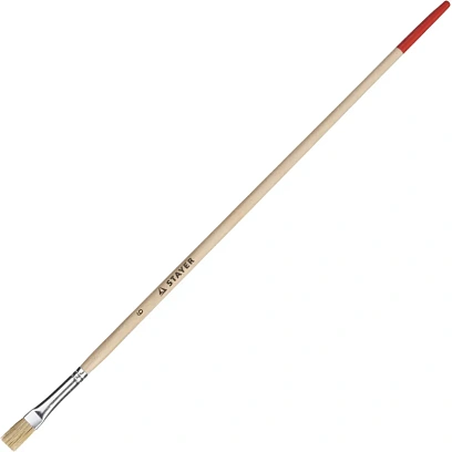 Кисть плоская тонкая STAYER UNIVERSAL-STANDARD светлая №6 x 8мм (0124-06)