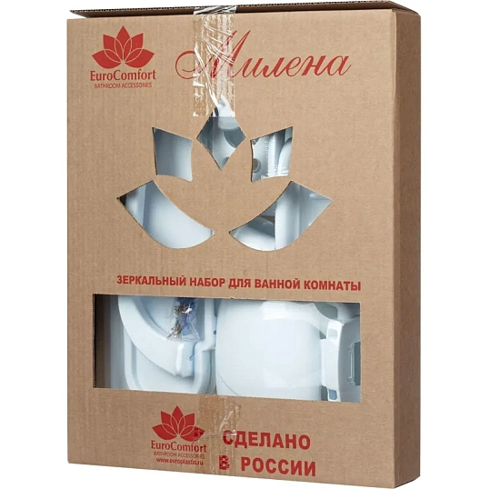 Набор для ванной с зеркалом Милена 101-104-07