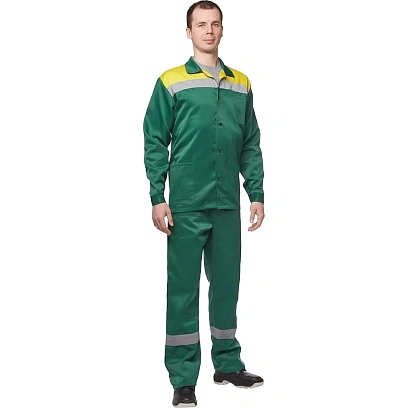 Костюм летний муж л02-КБР кур/бр зел/желт 44-46/182-188