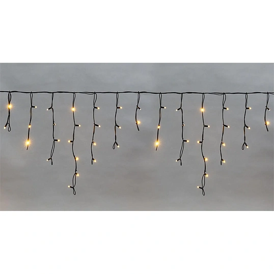 Гирлянда светодиодная Бахрома (Айсикл)4,0х0,6м 128LED ТЕПЛЫЙ БЕЛ.255-236