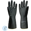 Перчатки защитные АЗРИХИМ КЩС тип-2 из латекса черные (размер 8 , M)