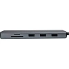 Разветвитель USB UGREEN CM498 (15600) USB-C to 3xUSB-A TF SD VGA RJ45 HDMI