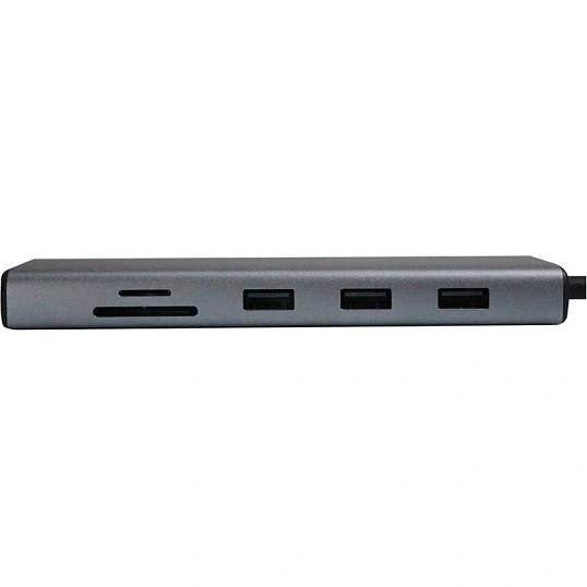 Разветвитель USB UGREEN CM498 (15600) USB-C to 3xUSB-A TF SD VGA RJ45 HDMI