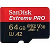 Карта памяти SanDisk mic.SDXC Cl.10 UHS-I A2 C10 V30 U3 SDSQXCU-064G-GN6MA
