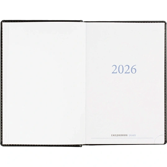 Ежедневник датированный 2026, черн, А5, 148x218 мм, 352 стр,АТТАСНЕ Agenda