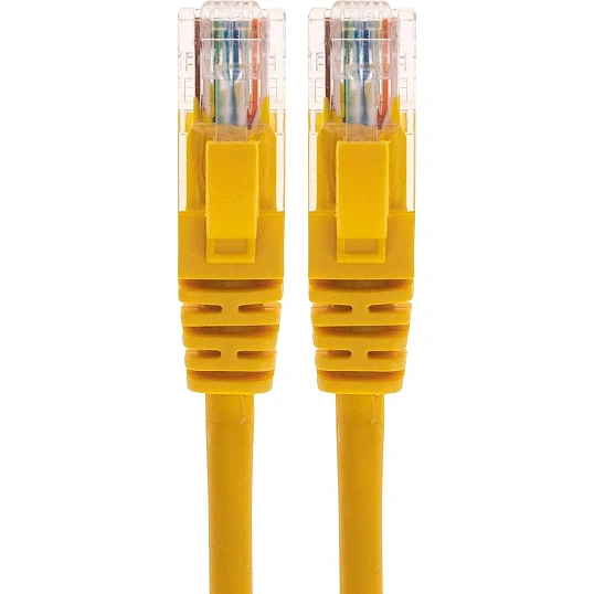 Патч-корд REXANT (02-0105-5) U/UTP, CAT 5e, 26AWG, LSZH, желтый, 5м