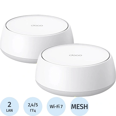 Wi-Fi mesh система TP-Link Deco BE22(2-pack) BE3600 Wi-Fi 7 2шт/уп