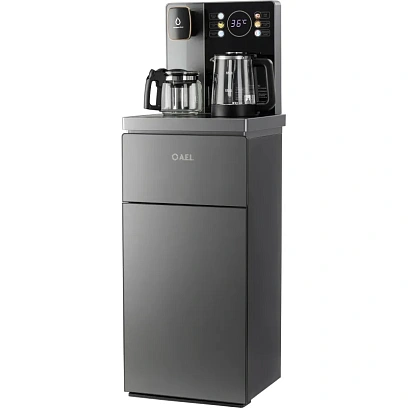 Кулер AEL TB83a-LD grey, с чайным столиком Тиабар