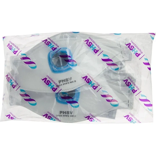 Полумаска фильтрующая PHSV 3031 с кл FFP3 до 50ПДК 5шт/уп