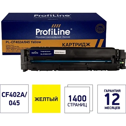 Картридж лазерный ProfiLine 201A CF402A/045  жел. для HP M252/M277