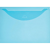 Папка-конверт с клапаном 180 синий прозрачный 10 шт/уп