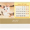 Календарь-домик настольный 2027 Котята 1спир 200х140  0927007