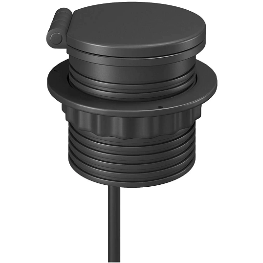Платформа POWER GROMMET G5101E-2AC1N1Q(1сил.р./USB/Type-C/каб-к/б.заряд)чер
