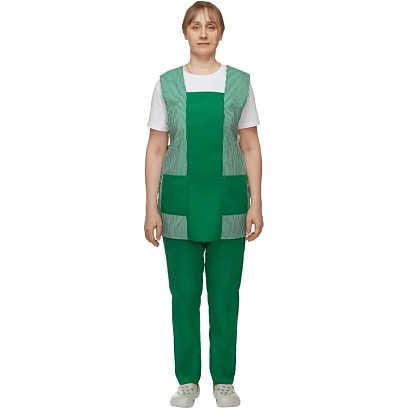 Костюм для горничных и уборщиц у08-СБР зелен (р.48-50)р.170-176