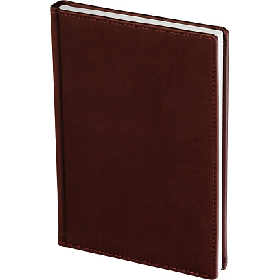 Ежедневник недатированный А5+, 136л, VELVET бордовый  3-115/02