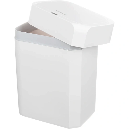 Ведро мусорное Kitchen Joy сенсорное пластиковое белое 16л_KJ-JAH6116