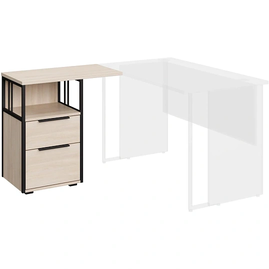 Тумба приставная  K-Loft 241T010 750х405х752 дуб сканд/черный