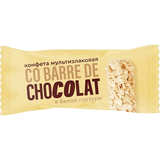 Конфеты Co barre de Chocolat шоколадные мультизлак.с бел.конд.глазурью,200г