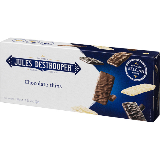 Печенье Jules Destrooper Belgian Chocolate Thins, 100г