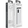 Внешний аккумулятор PERO PB05 10000 mAh,Li-Pol,output USB-C + 2USB-A,белый