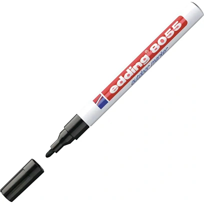 Маркер для наружных работ EDDING E-8055/1 черный 1-2мм, мет. корп.