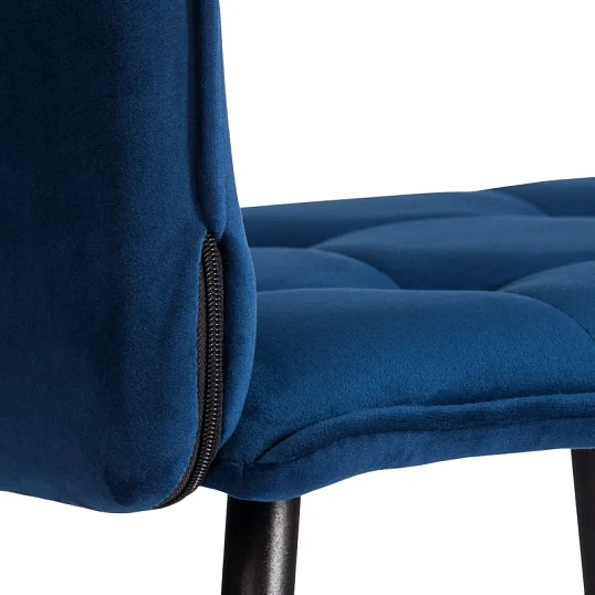 Стул Комус Мебель Flame велюр, 41х55х89, Blue (синий)