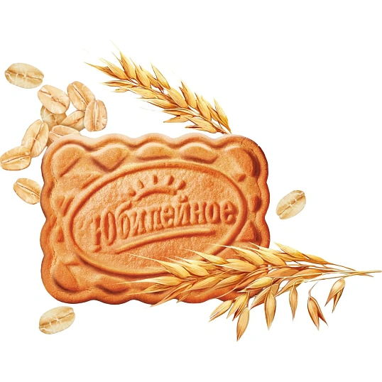 Печенье Юбилейное с овсяными хлопьями, 224г