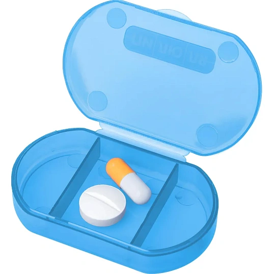 Таблетница на один день Мини, голубая (ПИЛЮЛЯ) 109060943