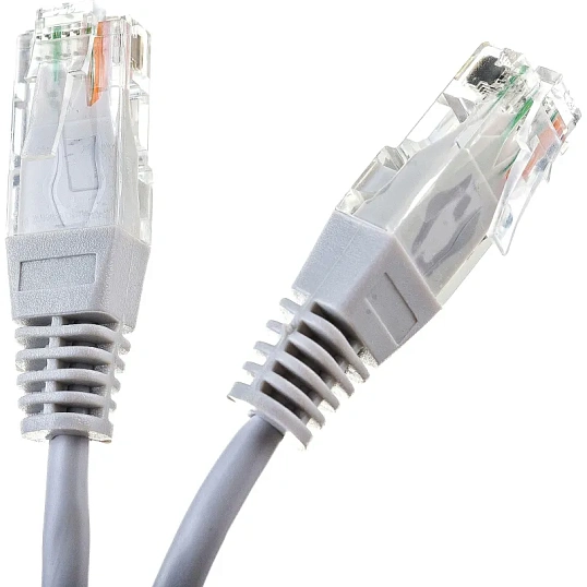 Патч-корд TWT TWT-45-45-2.0-GY UTP кат.5e, 2.0 м, серый