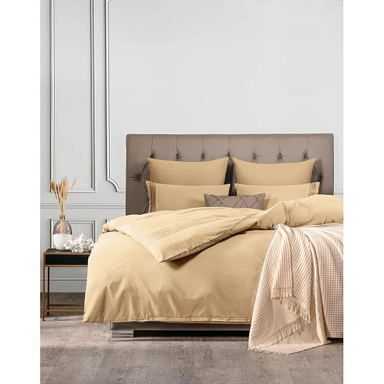 Постельное белье 1,5сп хл./бамбук (4 наволочки), МИОКО беж 1006.01369