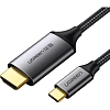 Кабель UGREEN MM142 (50570)USB-C to HDMI M-to-M Aluminum Shell 1,5 м серый